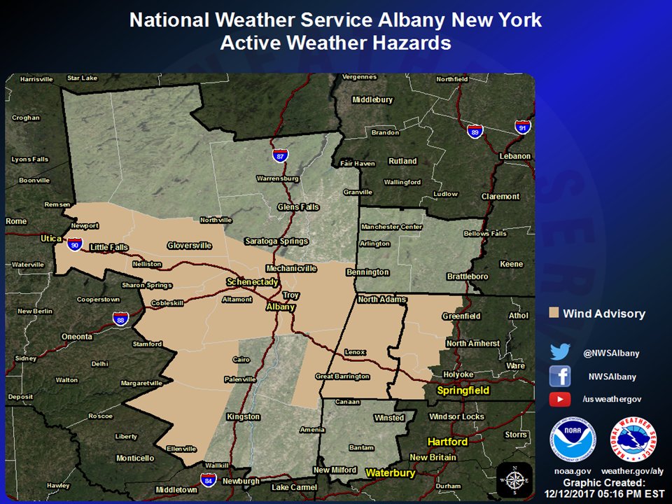NWSAlbany's tweet photo. There are Winter Storm Warnings and Winter Weather Advisories valid through Wednesday, and a Wind Advisory valid 7am-7pm Wednesday (see attached graphics for locations). More specific information regarding these headlines and their impacts can be found on the attached graphics. https://t.co/zKNhk9UzYo