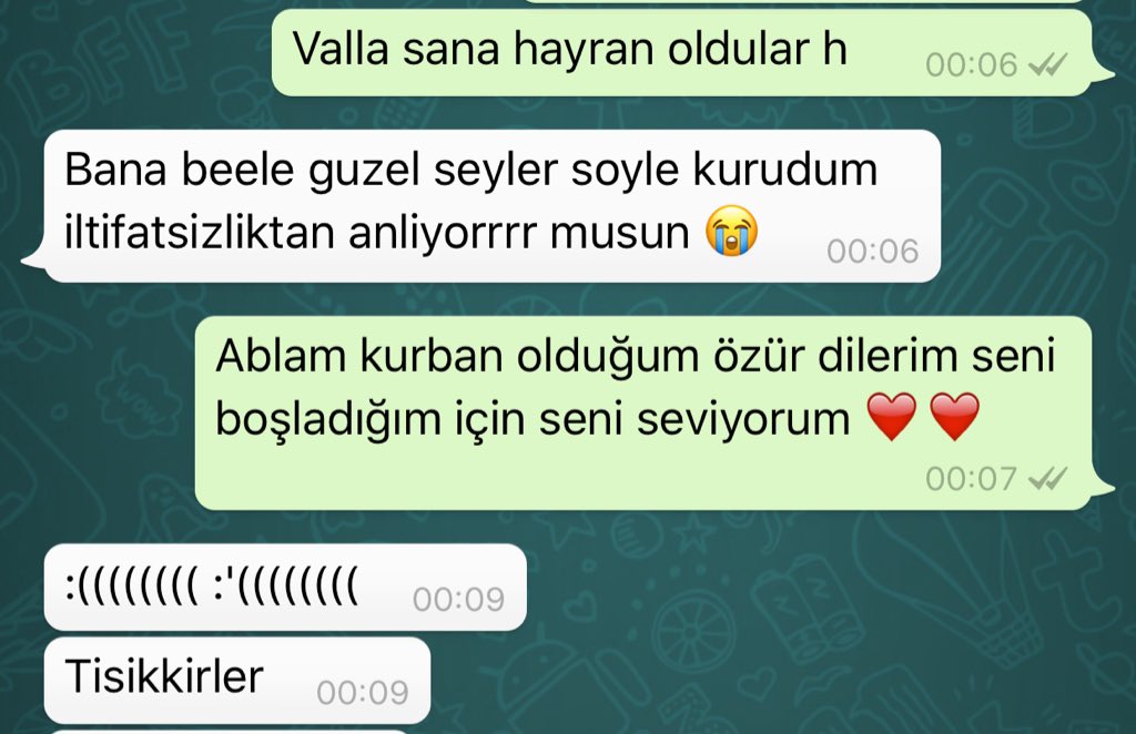 Sayenizde ablamla yakınlaştık teşekkürler twitter ahalisi kdkdkkdd