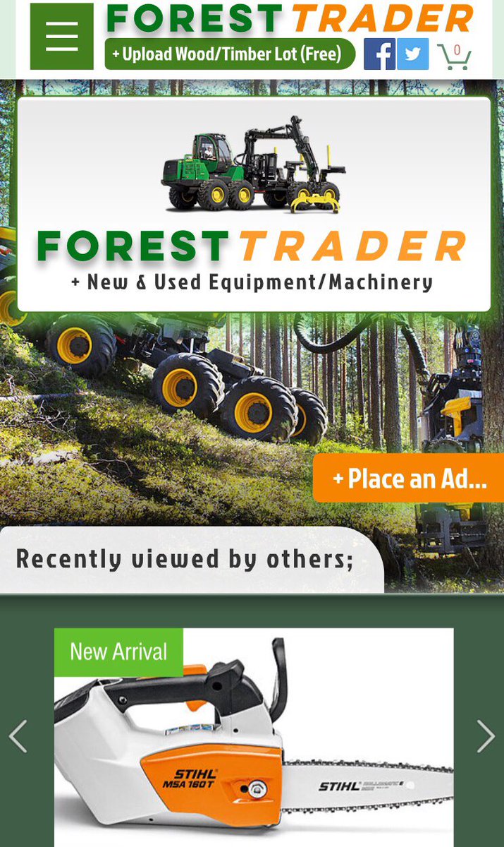 Shop New &amp; Used Forestry Equipment @ forest-trader.com - The Forestry &amp; Timber Marketplace...