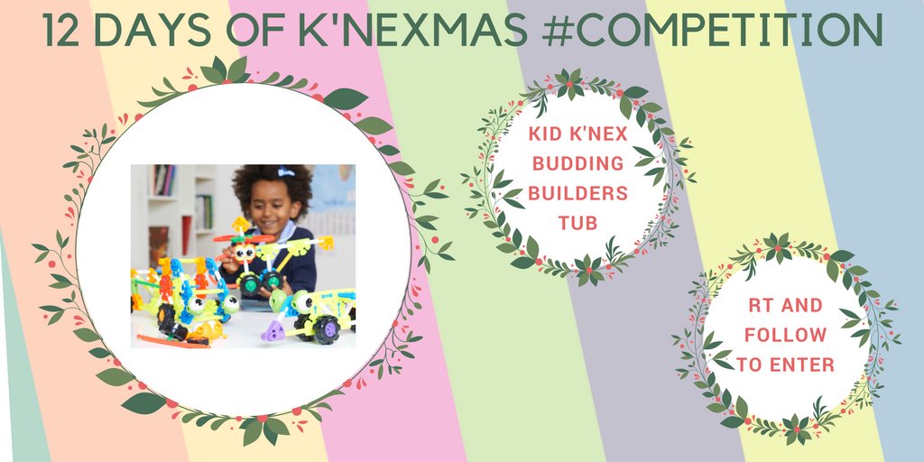 It’s FINAL day of our #12DaysofKNEXMAS #competition! RT+follow by 20.12 to enter - you could #win a KID K’NEX Budding Builders Tub!