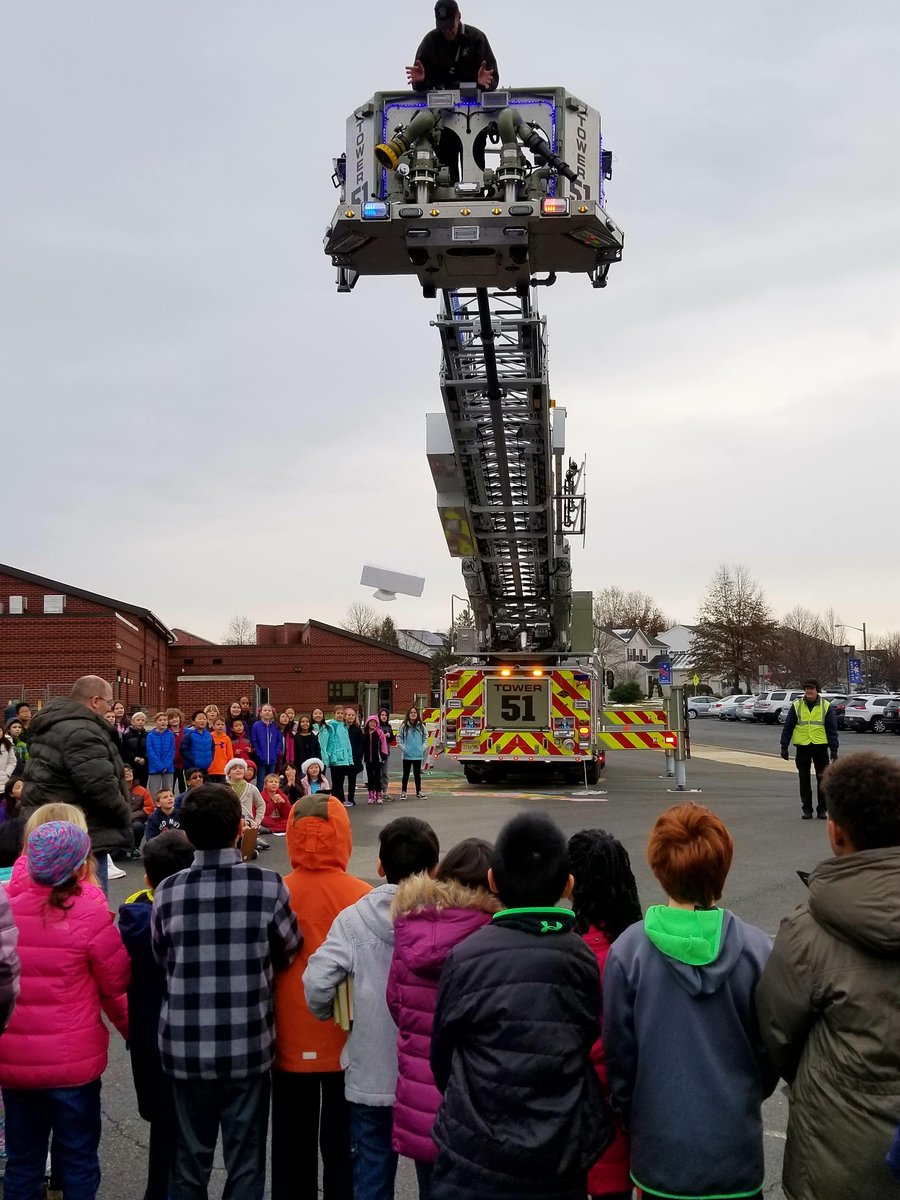 ProtectHopewell's tweet photo. When students at @StonyBrookES needed to test their egg protector designs, Pennington @HpwlTwpFire 's Pennington Fire Company had just the thing to provide a 20-foot drop. https://t.co/JiHRMj3hNf