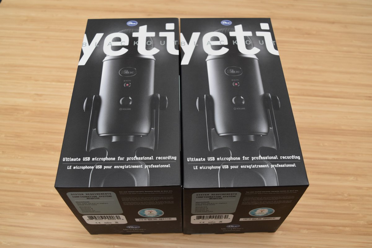 discord's tweet image. Our friends from @BlueMicrophones gave us two Yeti mics to give out for Snowsgiving! Reply with a something blue for a chance to win. We'll pick winners at random.