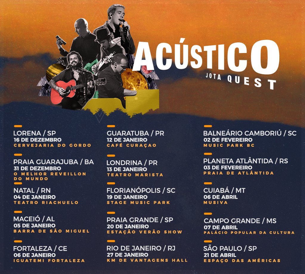 Agenda atualizada :D
#AcústicoVerão2018