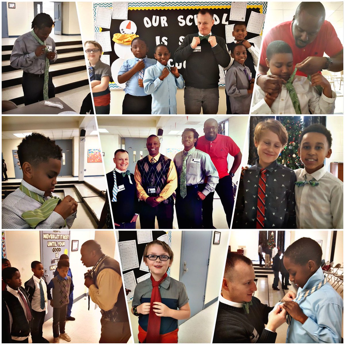 InquiryCSI's tweet photo. I love that Mr. Anthony and the Dads in our school pour into our young men each week. I'm very grateful for Mr. Anthony, Mr. Washington Sr. , Mr. McInnis and Mr. Ketcherside♡ Our boys were instructed on how to TIE a bowtie and a neck tie
#boysleadershipacademy
#CSISTRONG https://t.co/PPJ6AsIBEg