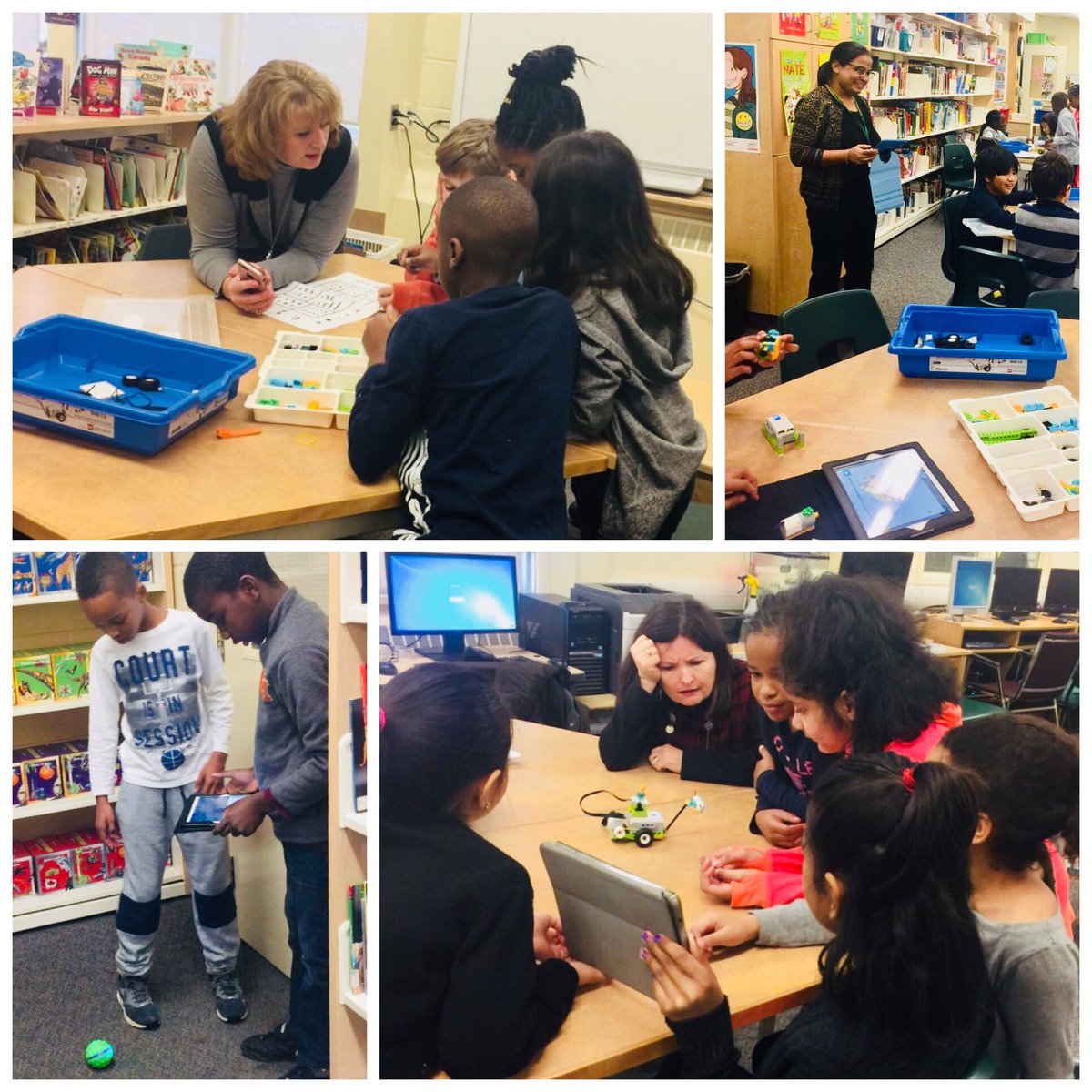 TU Associate Director @Wendy_Dowling & SOE @m_stubbingsnfo for visiting today! Our Juniors loved sharing their coding knowledge & skills learned over the past two months! @cashjim #PeelEML #peel21st