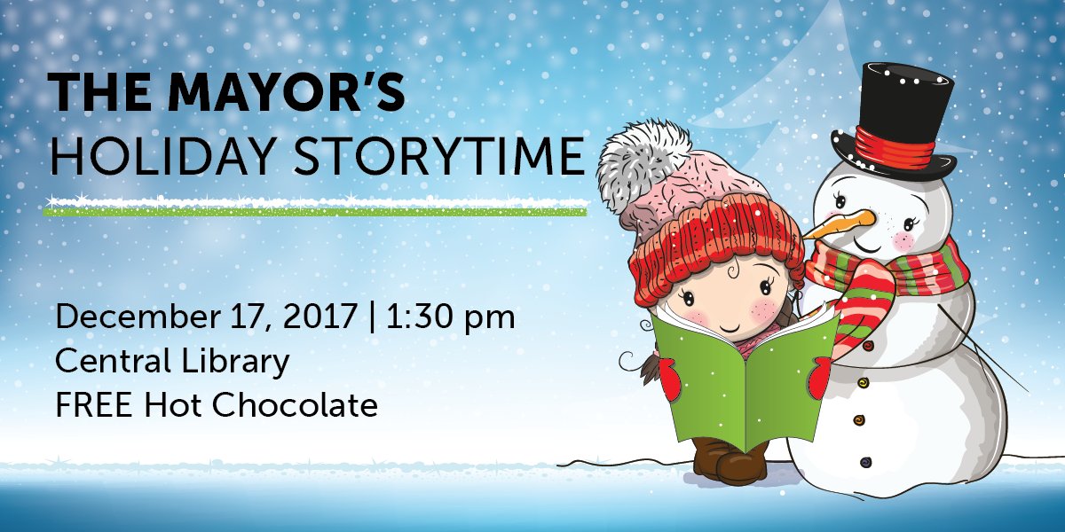 calgarylibrary's tweet image. Visit Central Library for a very merry storytime with Mayor @Nenshi and Calgary Fire Department on December 17. Enjoy hot chocolate, holiday stories and #Engine23! #yycevents bit.ly/2z46AOS