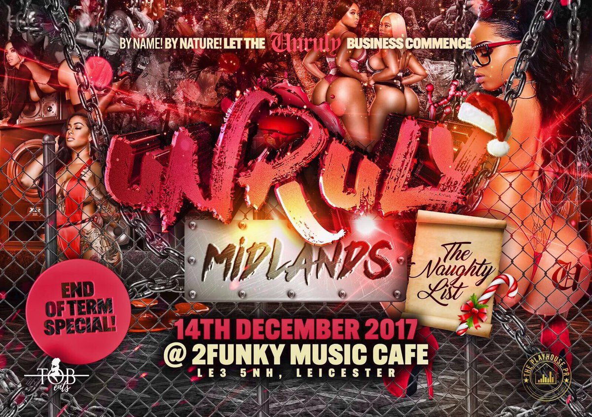 ThePlayHousePR's tweet photo. Just 2 days to go till #UnrulyMidlands ππ
Limited tickets available βΌοΈππΎ
https://t.co/v7mlpyfXZ0 https://t.co/fP00QGb66t
