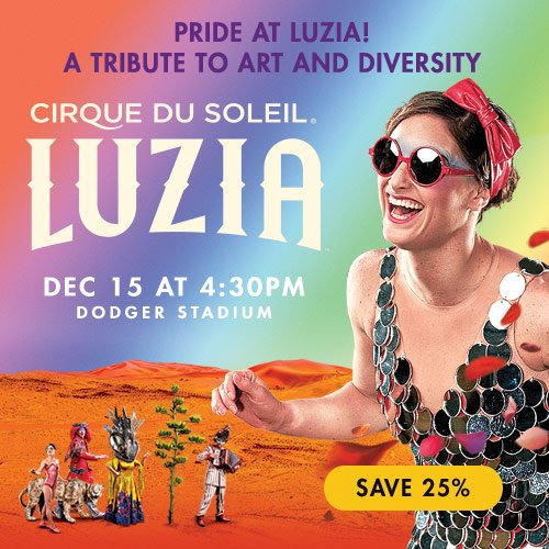 SuperMercadoJen's tweet photo. Can't wait for LUZIA, this Friday at 4:30 p.m. at Dodger Stadium ! PRIDE at LUZIA by Cirque du Soleil featuring opening speaker Bamby Salcedo. #luzia #lapride #pride #lgbt #lgbttravel #la #losangeles #gaytravel #lesbiantravel https://t.co/B7HUg8weQI