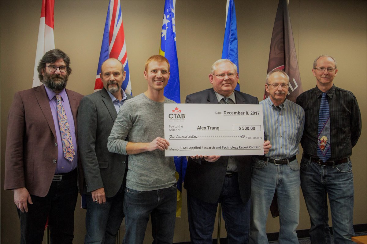 Congrats to <a href="/cnc_bc_ca/">College of New Caledonia (CNC)</a> NRFT Graduate, Alex Tranq for coming in 2nd Place in CTAB's 2017 Applied Research Report Contest!

Alex compared the growth of western larch and lodgepole pine in a research trial started by Lakeland Mills 19 years ago. #Research #Forestry