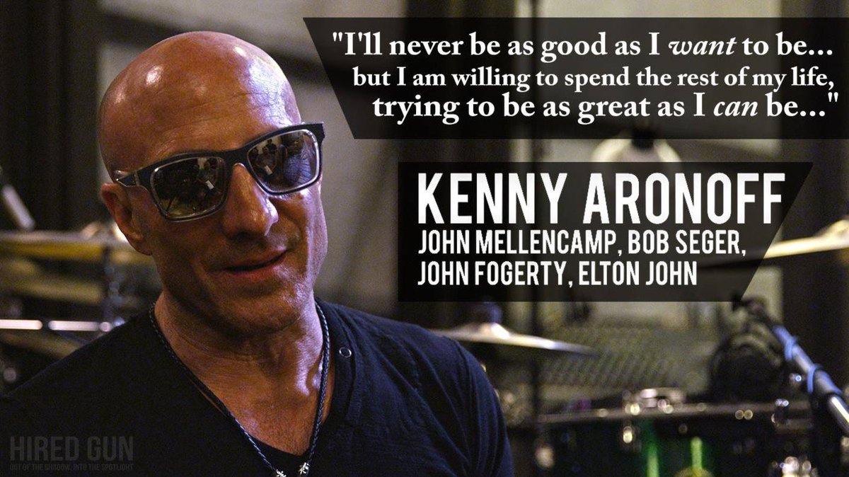 AronoffOFFICIAL's tweet photo. “Hired Gun” documentary on NetFlix. Great insight and stories about being hired to make records and tour the world with a band! https://t.co/2utfyf5aGO