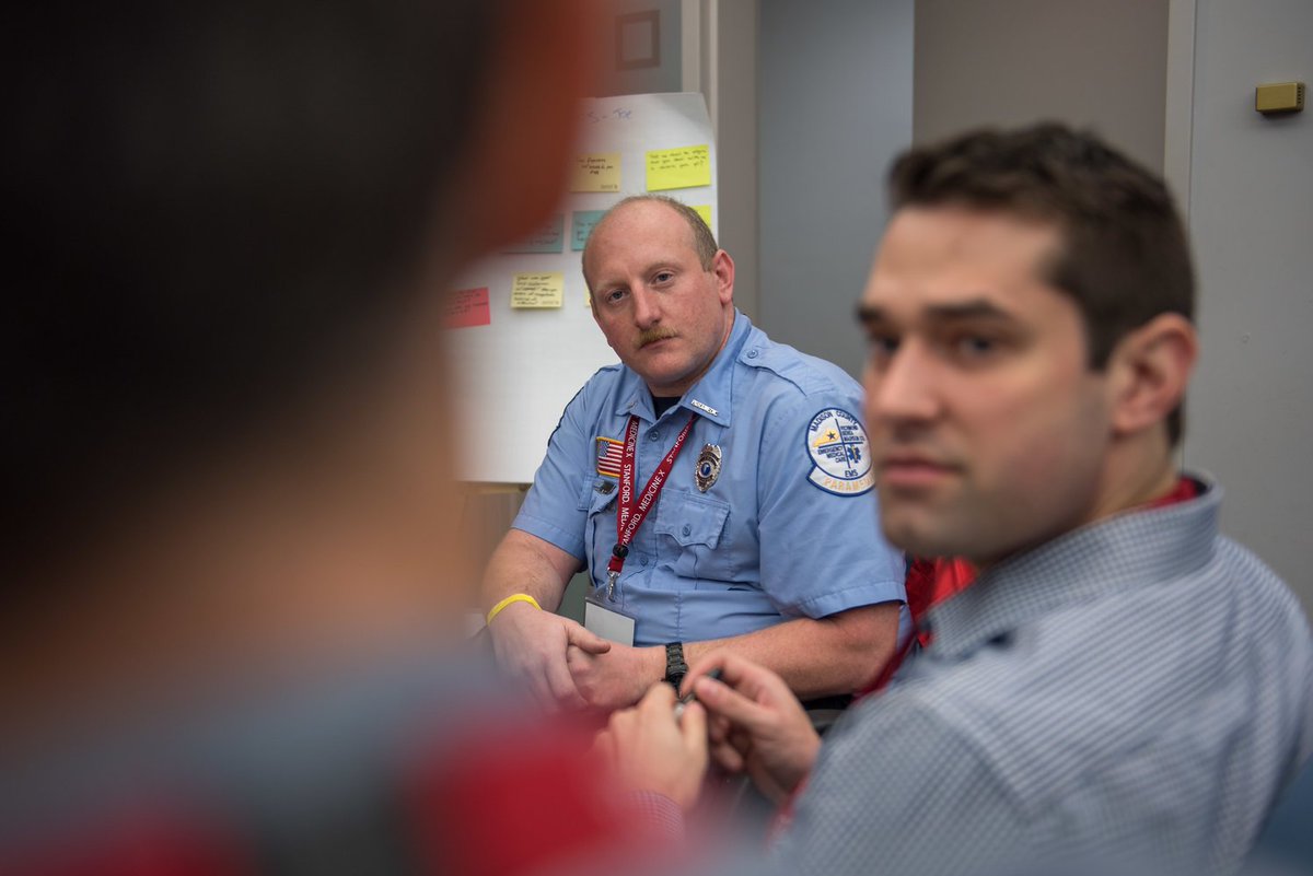 StanfordMedX's tweet image. Joe Riffe, Bill Williams, Ashley Elliott and Frank Lee have been battling the opioid epidemic for years, from different perspectives. At a Medicine X design workshop at @HHSGov last week, they came together to try something new: trib.al/mk6beYX  #dataforopioids