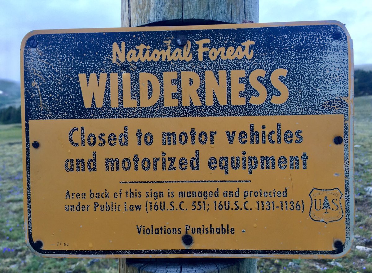 RickHackett's tweet photo. Did you know? Bicycles are not mentioned or referenced or banned from Wilderness in the text of the Wilderness Act. 🚲⛰🏔🗻#bikesbelong #humanpower #protectbikeaccess #saveourtrails #saveMontanatrails #stopbanishingbikes #bicycle #bike #mtb https://t.co/UOdvd555TK