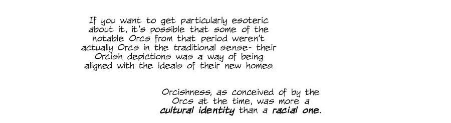 ramlama's tweet image. S4E6. On today's #Dragonpulp, Ponzi reflects on the Hatchetman and Orcish culture. Things aren't always clearcut, and the Redcaps might have a wider legacy than most realize. What happens next?

Full archives: dragonpulp.com

To vote: fiction.live/stories/Dragon…