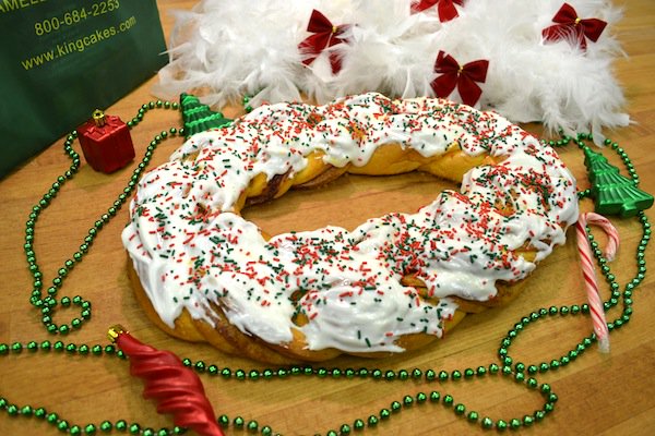 Season’s Greetings from Randazzo's Camellia City Bakery!  Visit our bakery to pick up one of our delicious #kingcakes, or have it shipped overnight.  They are Santa Approved &amp; make great gifts for friends, family, or parties.  Call us &amp; reserve your order! kingcakes.com