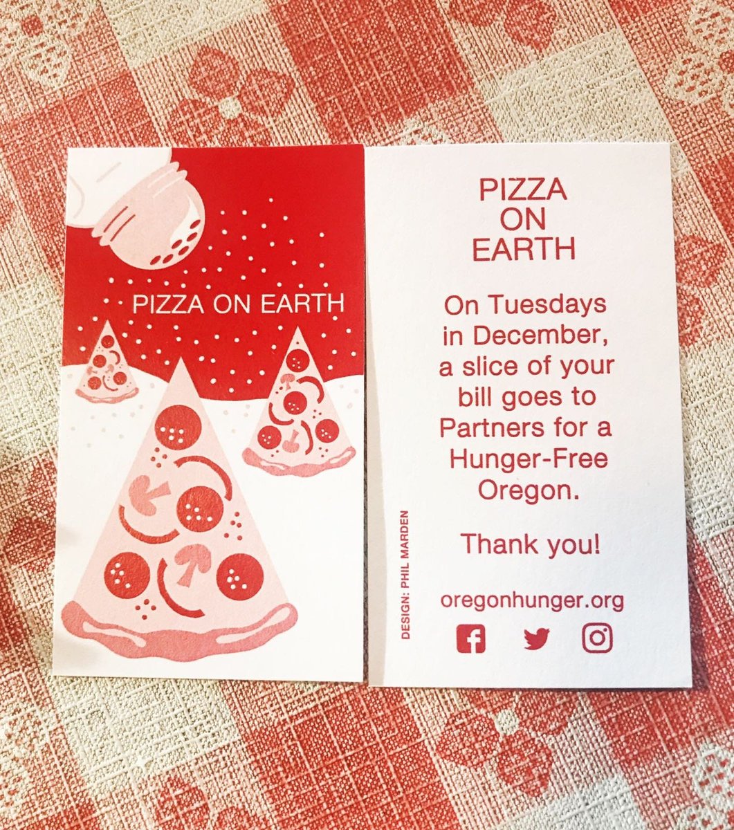 pizzajerkpdx's tweet photo. On Tuesdays, we give to @hunger_free_or! We are donating a percentage of sales every Tuesday in December to Partners for a Hunger Free Oregon. Make tonight your pizza night and support a great cause! 🍕❤️🍕❤️🍕❤️ #pizzaonearth #hungerfreeoregon #PizzaJerk #pizzaparty https://t.co/uSFuQZ1iQK