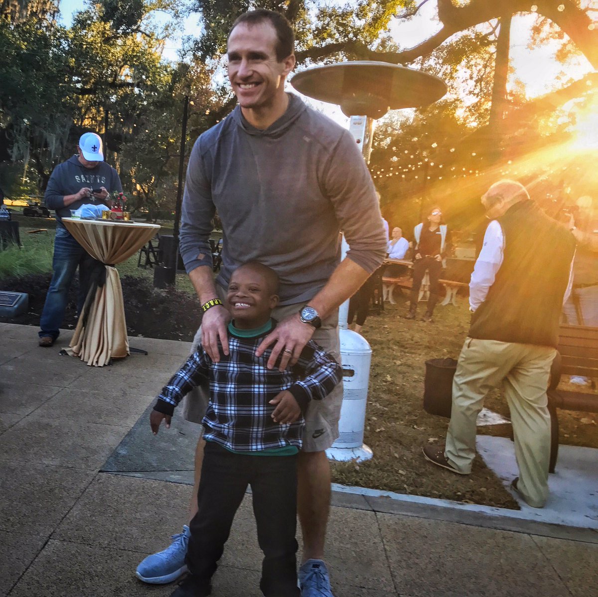 Saints's tweet image. .@DrewBrees and his family teamed up with @AudubonNature to open a new inclusive playground. The playground offers play features for children of all abilities, including those with mobility and sensory challenges