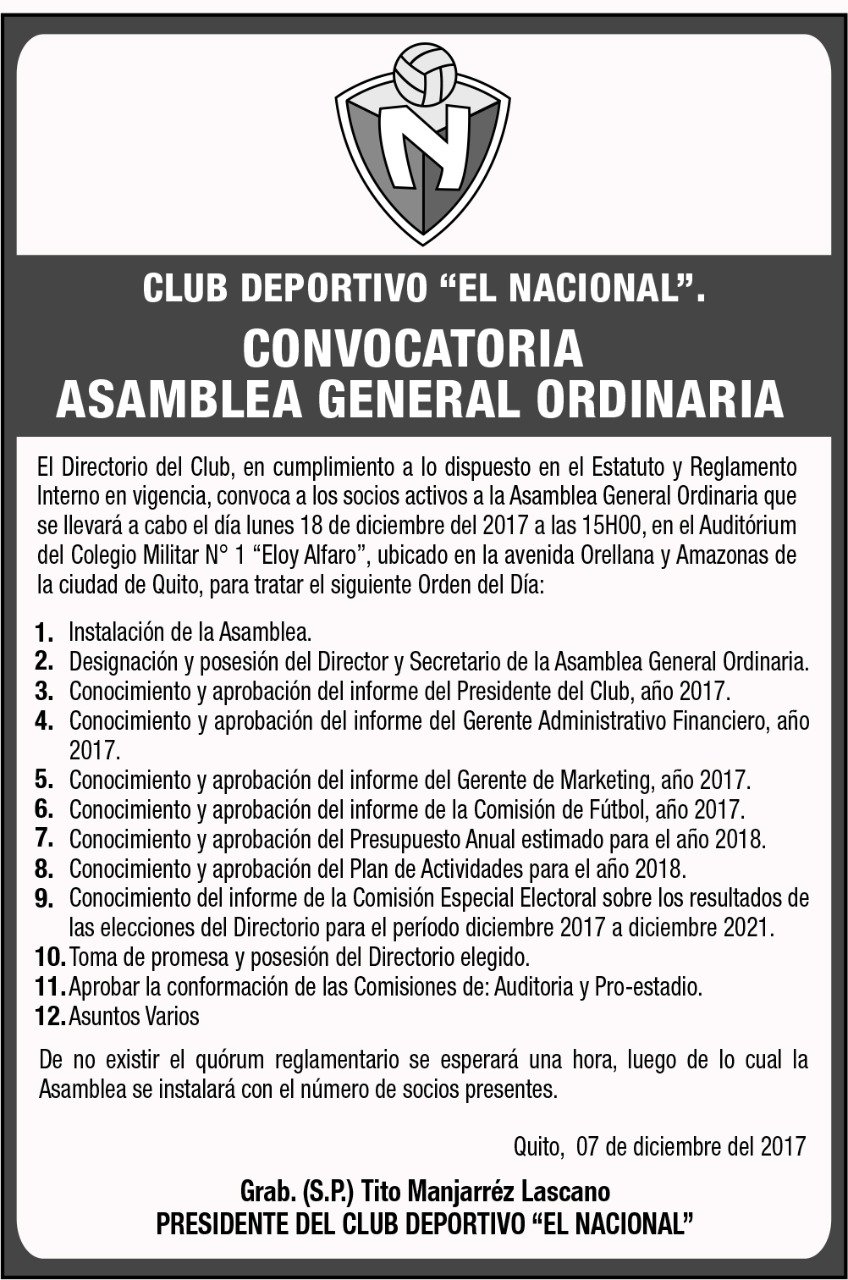 Club Deportivo El Nacional on Twitter: 