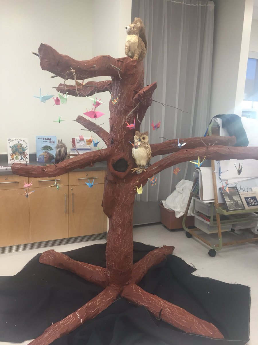 reillycolleen's tweet photo. The Wishtree is almost done and looking great @Copperfield106 @copperfield_3 #grade3 #wishtree https://t.co/CeaIamyIz0