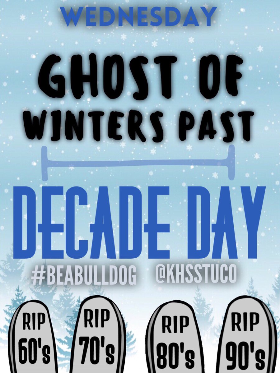 Ghost of Winters Past or Decade Day tomorrow!!