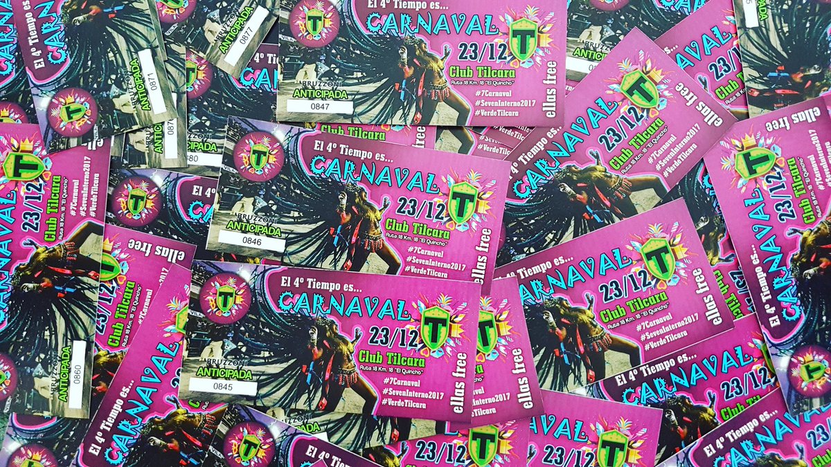 TilcaraClub's tweet photo. 23 de Diciembre 4to Tiempo
Club Tilcara
#7Carnaval
☆BARRA LIBRE☆
👧👧 Ellas FREE
👦👦Ellos ANTICIPADAS en BRUZZONI (Ramirez) a $300 https://t.co/YhPgorRXBC