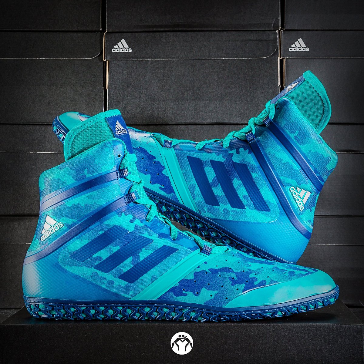 blue camo adidas shoes