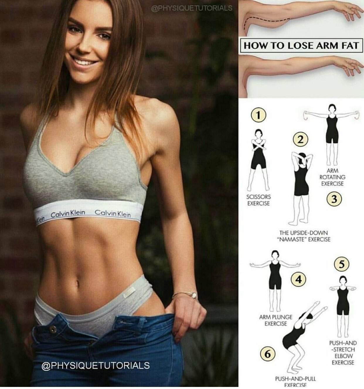 Losing arm fat online before and after