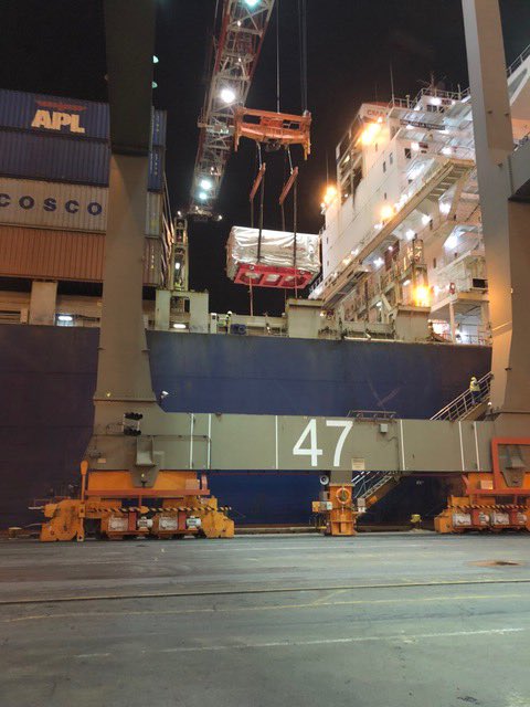 Belangrijkste onderdeel protonenversneller op het schip onderweg naar ons!!!