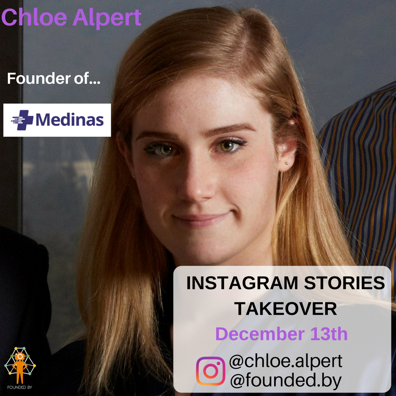 founded_by's tweet photo. Tomorrow, @ChloeAlpert will be taking over Instagram Stories and we're excited to learn more about @medinas_inc! https://t.co/SjlN6kynRg