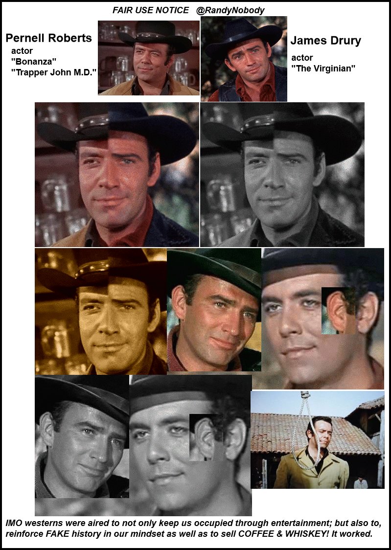 #PernellRoberts #JamesDrury
#Bonanza #TheVirginian #westerns #cowboys #horses #ranching #wtf #wth #wow #actors #actorscams #bs #coffee #whiskey #ShilohRanch #MedicineBow #Wyoming #ponderosa #AdamCartwright #TrapperJohnMD