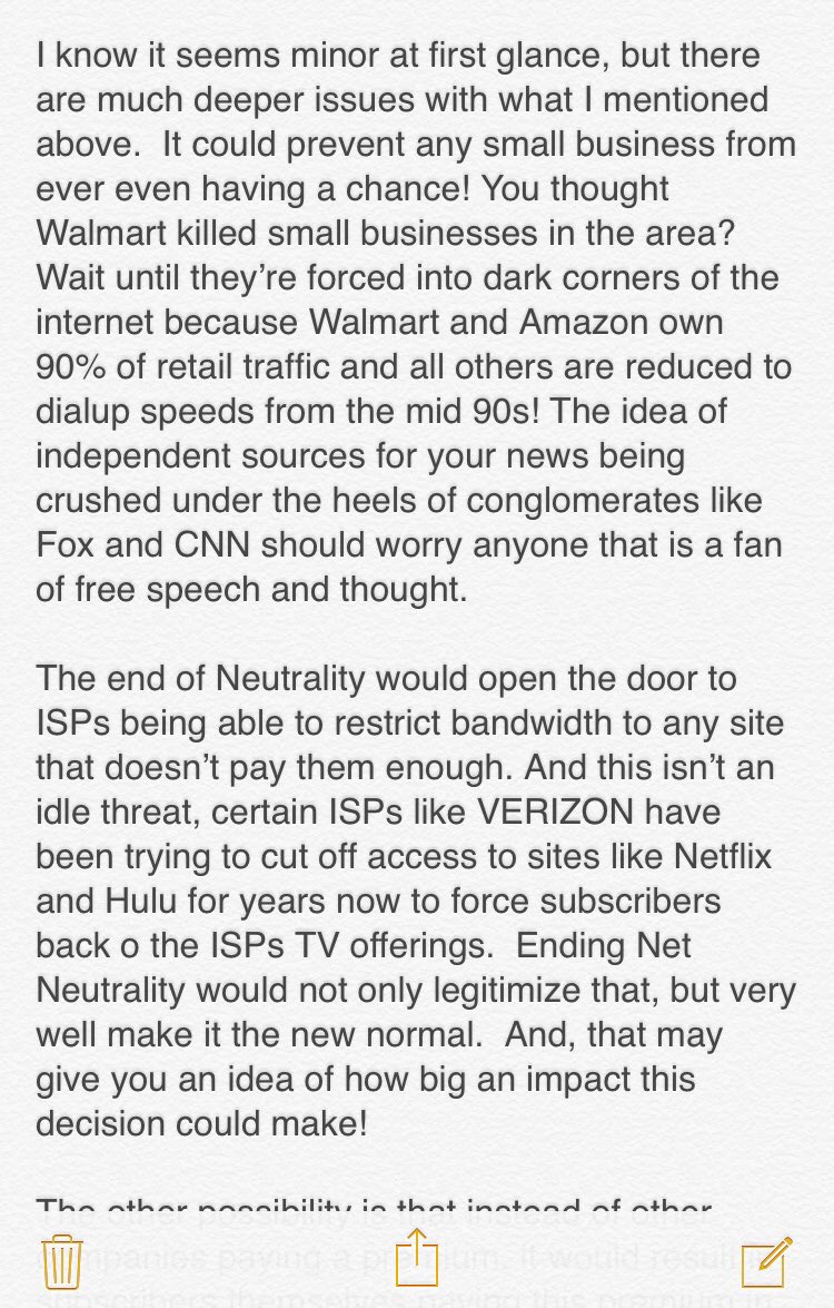 ConsoleSamurai's tweet image. Been gone for some time but this #NetNeutraility vote is too important to not say anything.  The #UnitedStates #FCC cannot be allowed to go ahead with their plan #SaveTheInternet #SaveNetNeutrality 2/3