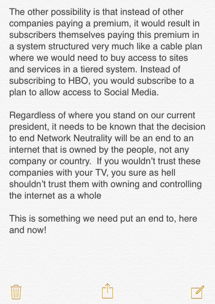 ConsoleSamurai's tweet image. Been gone for some time but this #NetNeutraility vote is too important to not say anything.  The #UnitedStates #FCC cannot be allowed to go ahead with their plan #SaveTheInternet #SaveNetNeutrality 3/3

Go here to learn more and add your voice:

mashable.com/2017/12/12/net…