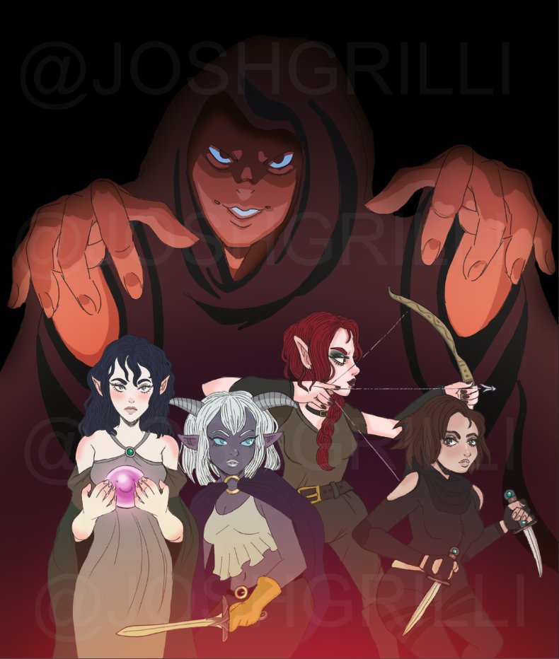 ladygamersnight's tweet photo. Don't forget to tune in Sunday 4:30p EST to see what horrors lay ahead #SistersSlay #DnD in Barovia! There seem to be an awful lot of secrets between these sisters... https://t.co/WCAMJecLnB #twitchaffiliate https://t.co/2dkb7mBanc