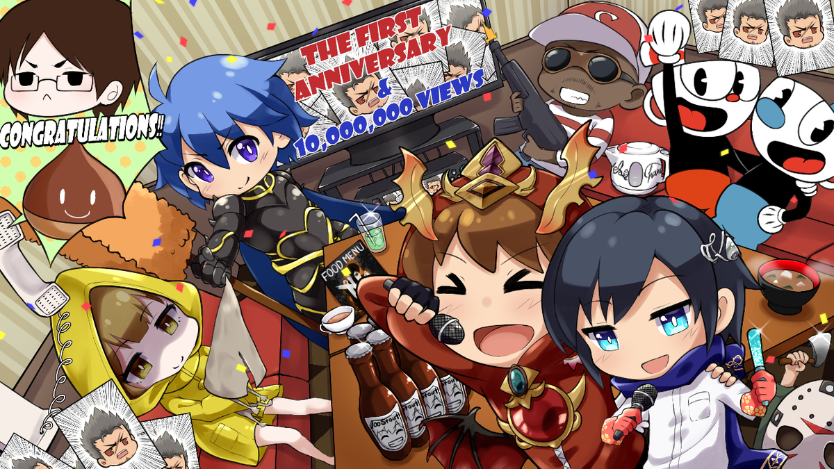 猿知恵 けそポテトさんとはねむーんさんの生放送でイラスト紹介していただきました まさかの全画面表示に震えてます 小ネタも全部放送で触れていただいて感無量です まさかdbdまで気付いて貰えるなんて