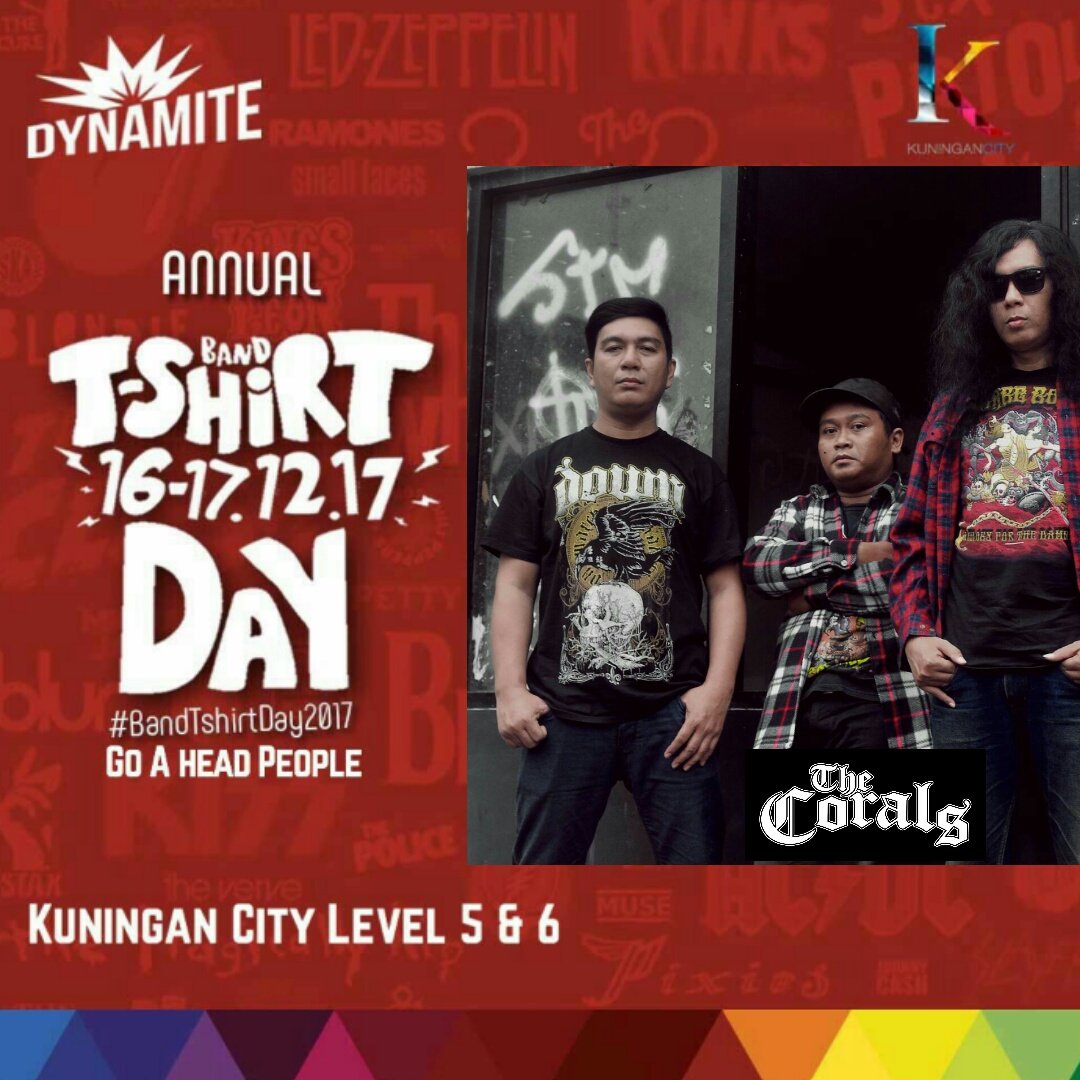 Band T-Shirt Day 2017

See you at 16 December 2017
At Kuningan City | Level 5 &amp; 6
.
#bandtshirtday2017
#goaheadbandtshirtday2017