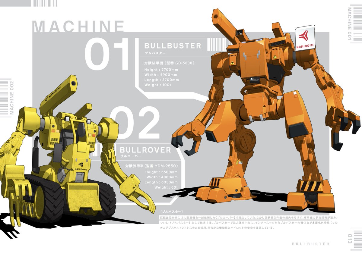 コンセプトブックのなかみ】タイトルの『#ブルバスター』 はロボットの