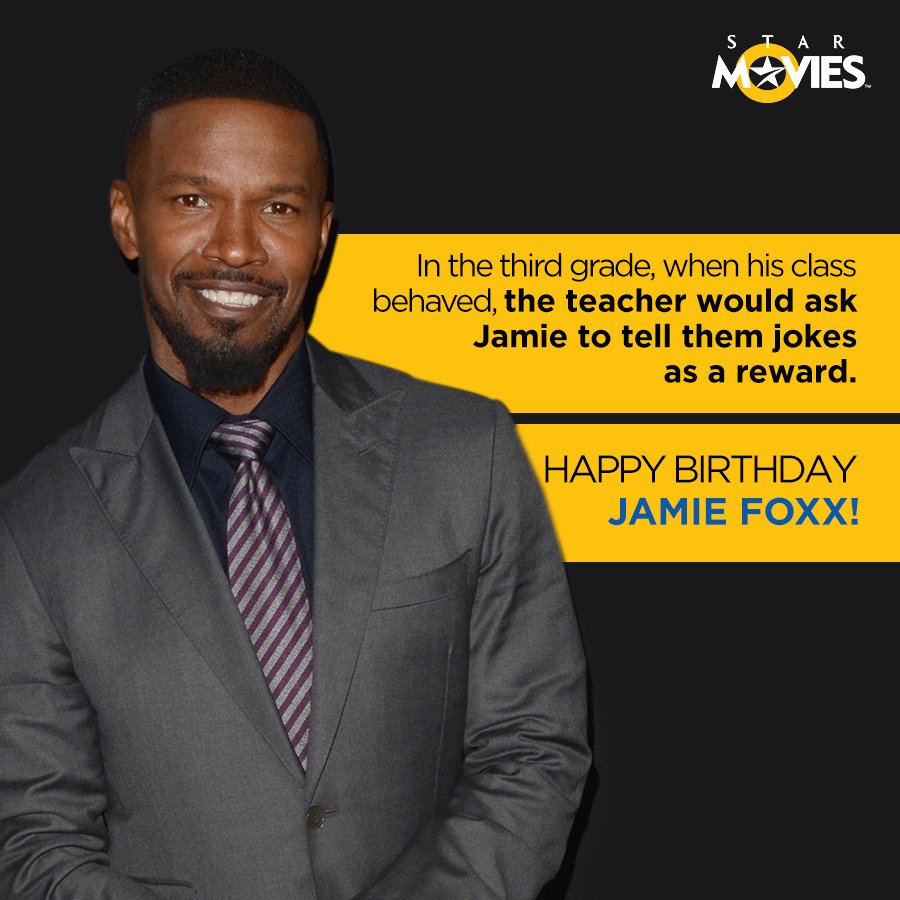 Happy Birthday to the superstar actor, comedian and singer Jamie Foxx!
Which is your favourite movie? 