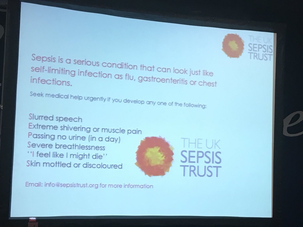 VernonLinda's tweet image. #SEPSIS6 warning signs for #sepsis ... please RT widely so awareness can be raised #Eco14