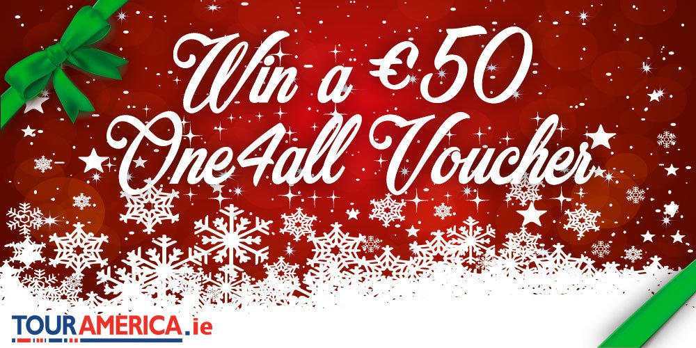 RT, Follow and tweet #TourAmerica for your chance to win a €50 One 4 All Voucher! 🎅🎄Winner announced Friday, good luck all! 🎉