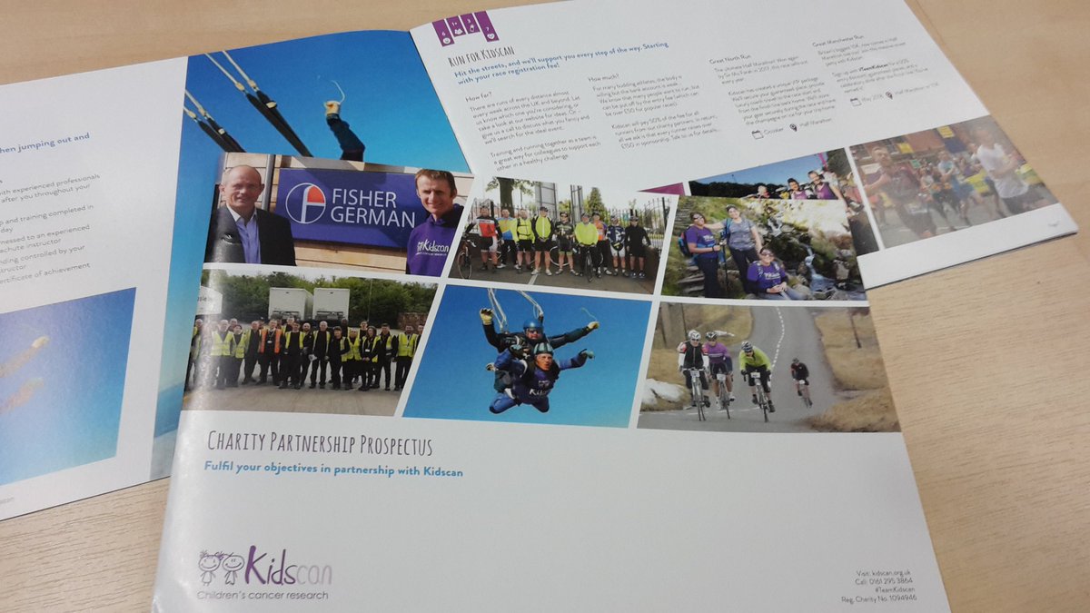 Kidscan_UK's tweet photo. Our new Partnership Prospectus is out! Any companies looking for a bespoke charity partnership that works for you and Kidscan - message us or call Ged 0161 2952541 https://t.co/4KmugYIq56