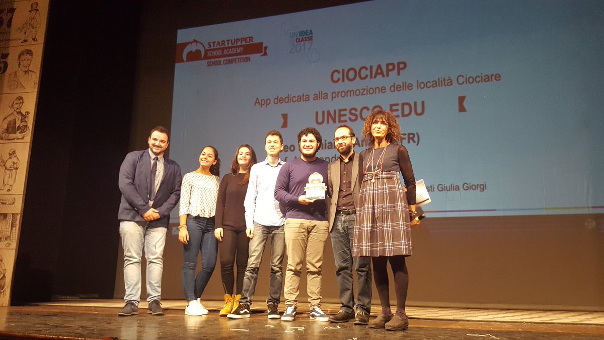 Spazi_Attivi's tweet photo. Premio speciale @UNESCO_giovani #Ciociapp Liceo Leoniano Anagni #StartupperSchoolCompetition #SSA @RegioneLazio https://t.co/tuG2YHt68t