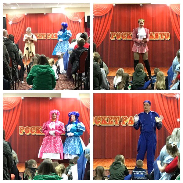 HemsworthTC's tweet photo. Thank you to Pocket Panto for a superb performance of Cinderella at The Community Centre last night - a great time had by all - Hemsworth Town Councillors and Staff would like to wish everyone a Merry Christmas and a Happy New Year @pocketpanto https://t.co/mzrhtMw7XP