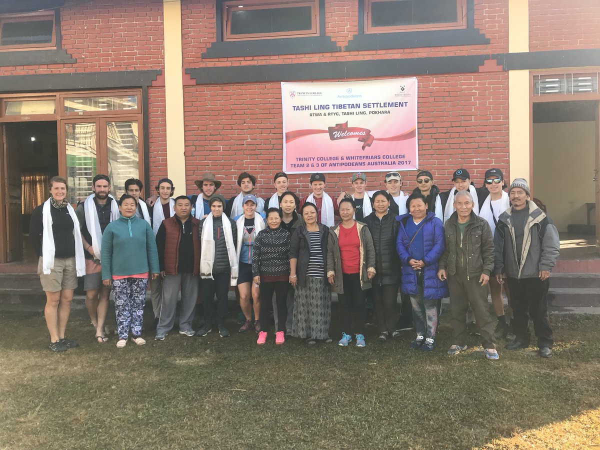 MrDavidBell20's tweet photo. Project finished and back to Pokhara for some sight seeing. 
Thanks to the ladies from Tashi Ling Tibetan Settlement for housing us and feeding us for 4 nights! 
#WFCLearning 
#nepalredteam https://t.co/PGuT0feVbt