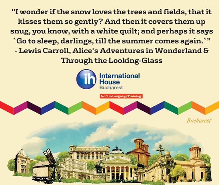 IhBucharest's tweet photo. Quote of the day
#quoteoftheday #ihbucharest15 #wednesdaymotivation #quote #lewiscarroll #Winter https://t.co/XjtgZZbuzM
