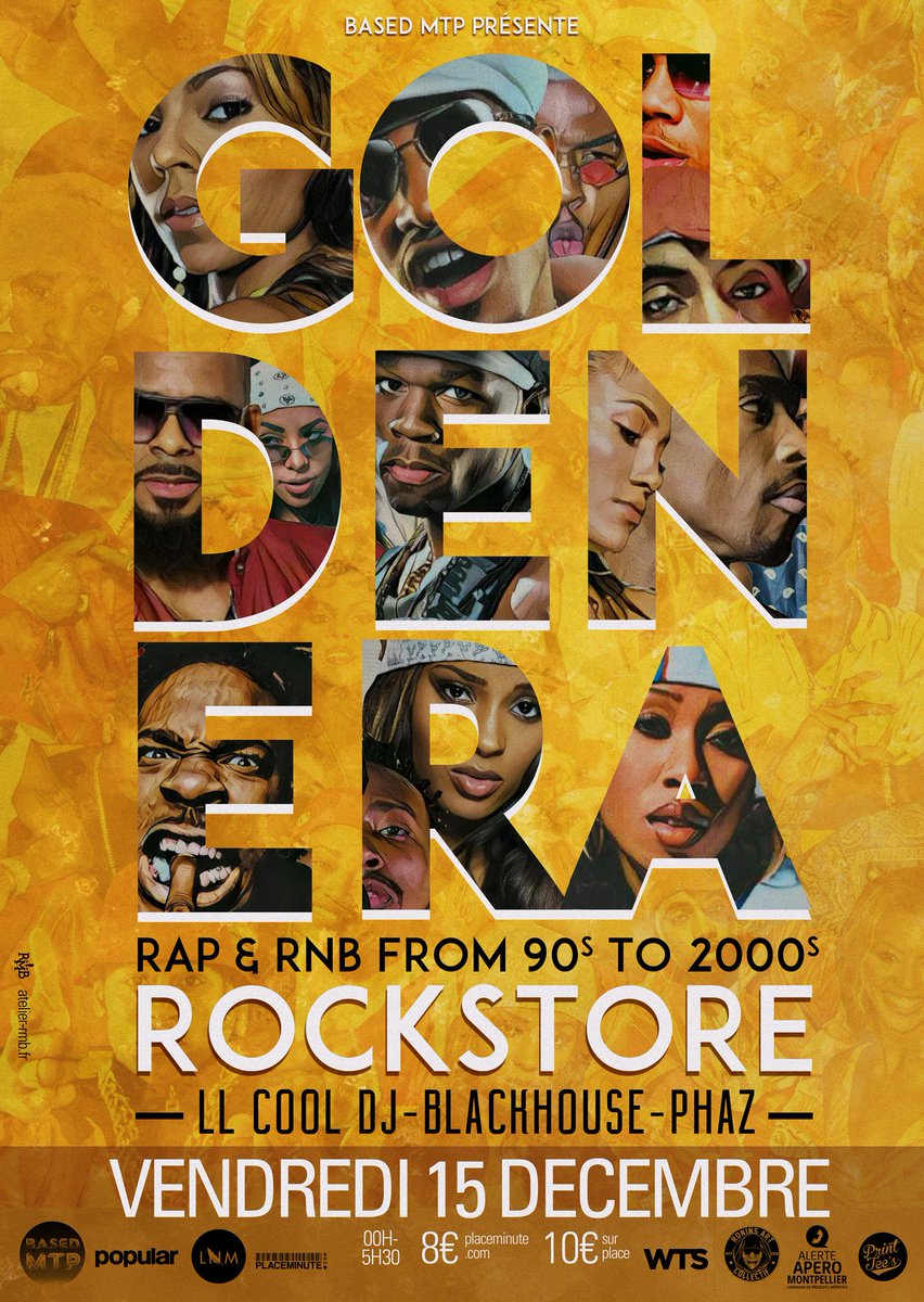 Vendredi // retour aux fondamentaux à bord de la cadillac <a href="/LeRockstore/">Le Rockstore</a> 
Soirée 100% RAP &amp; R&amp;B old school (1990 > 2007)
7,99€ -> bit.ly/2A6jmy1 10€ sur place
#hiphop #RnB #oldschool #Montpellier #MTP