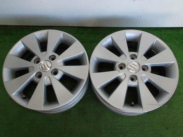 RieFiestas's tweet photo. ND17009 SUZUKI スズキ純正　アルミホイール 14インチ 14X4.5JJ 4穴　2本 https://t.co/kYZuS8kXUu https://t.co/WHuPWQfZST
