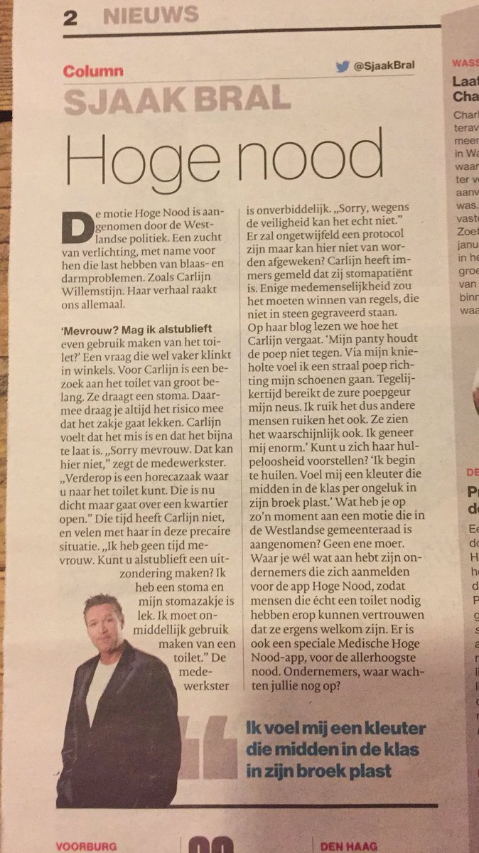 Zélfs een Westlandse motie draagt bij aan de bekendheid van dit probleem 😉. 
Dankzij @Carlijn1980 en <a href="/SjaakBral/">Sjaak Bral</a> vandaag ook in <a href="/ADWestland/">AD Westland</a>