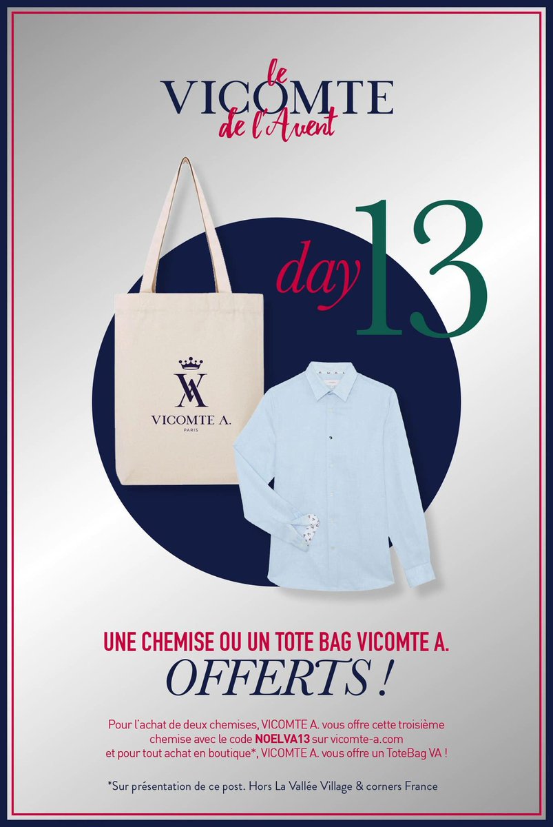 Que ce soit en boutiques ou sur vicomte-a.com, repartez avec des cadeaux à mettre au pied du sapin ! 🎁🎄