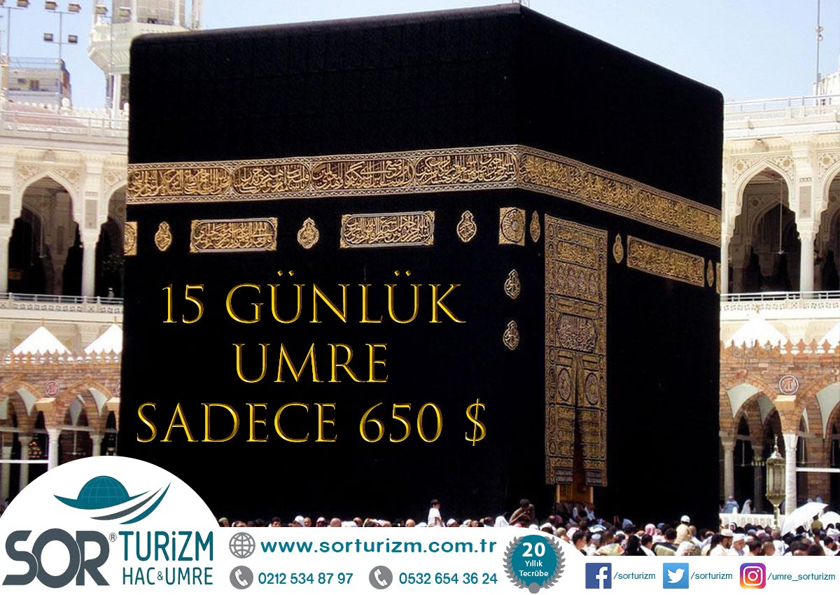 Sorturizm's tweet photo. Umre Kampanyalı Kayıtlarımız Devam Ediyor... Bu Fırsatı Kaçırmayın ! #sor #sorturizm #hac #umre #kabe #mekke #makka #kampanya #travel #agency #acente #islam #müslüman #kutsaltopraklar #islamiyet https://t.co/dfxgEd9wYy