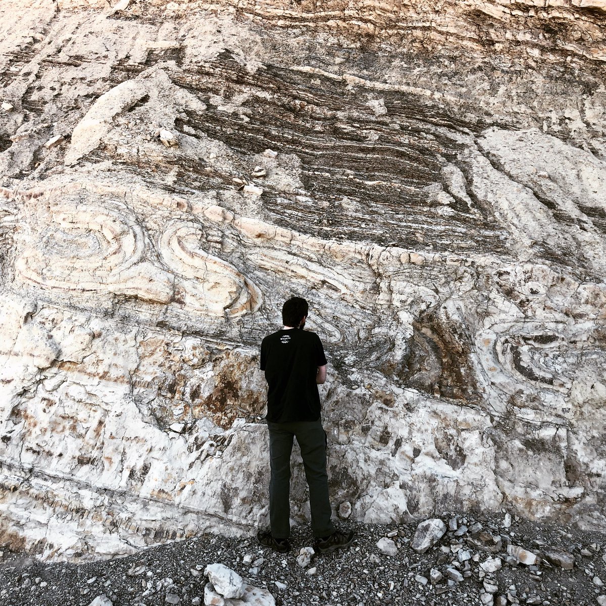 ZaneJobe's tweet image. We nicknamed this mass transport deposit the “toothpaste bed”