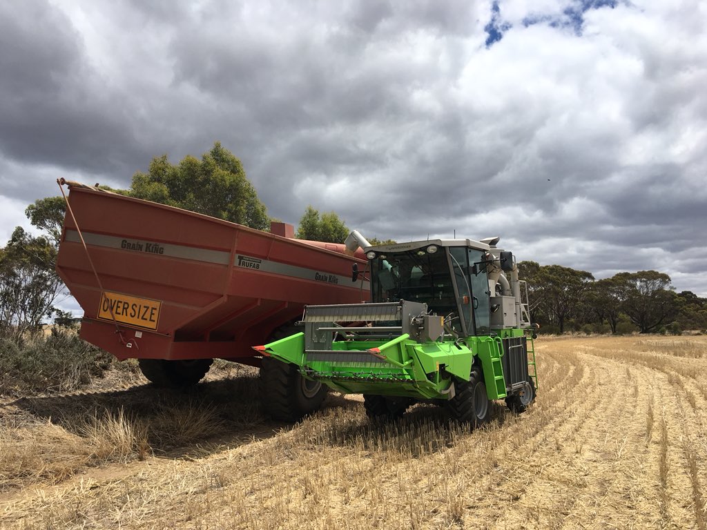 Big chaser or small header?  Harvest 2017 doneski! Thanks DPIRD Esperance for your help getting the job done this harvest!